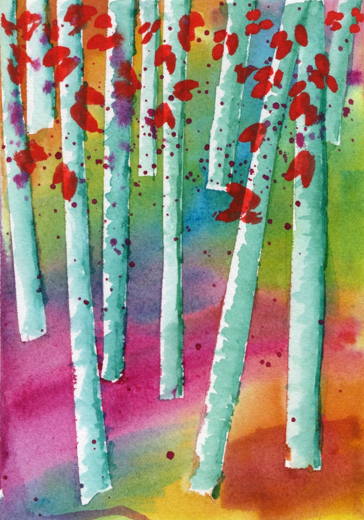 Fall Trees by Cecile Bellamy